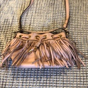 Milly mini fringe bucket bag